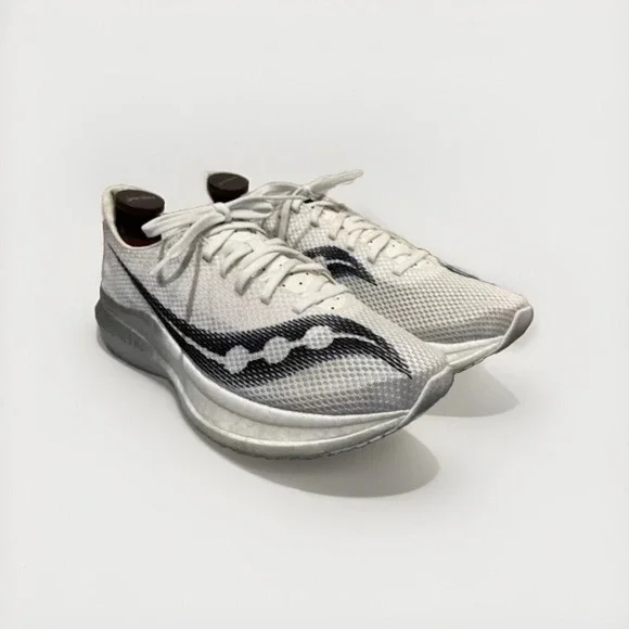 Saucony Women's Endorphin Pro+ Plus White Black Size 9 S20719-01 - Picture 1 of 12